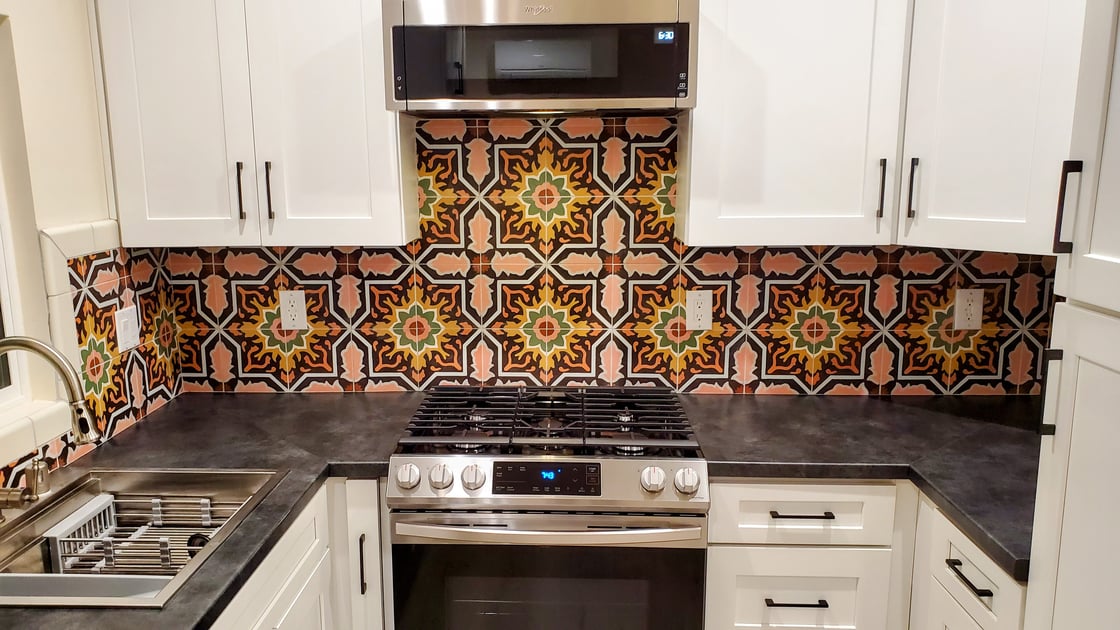 Avente-Mission-Melilla-Real-8-inch-x-8-inch-cement-tile-Kitchen-Backsplash-Los-Angeles